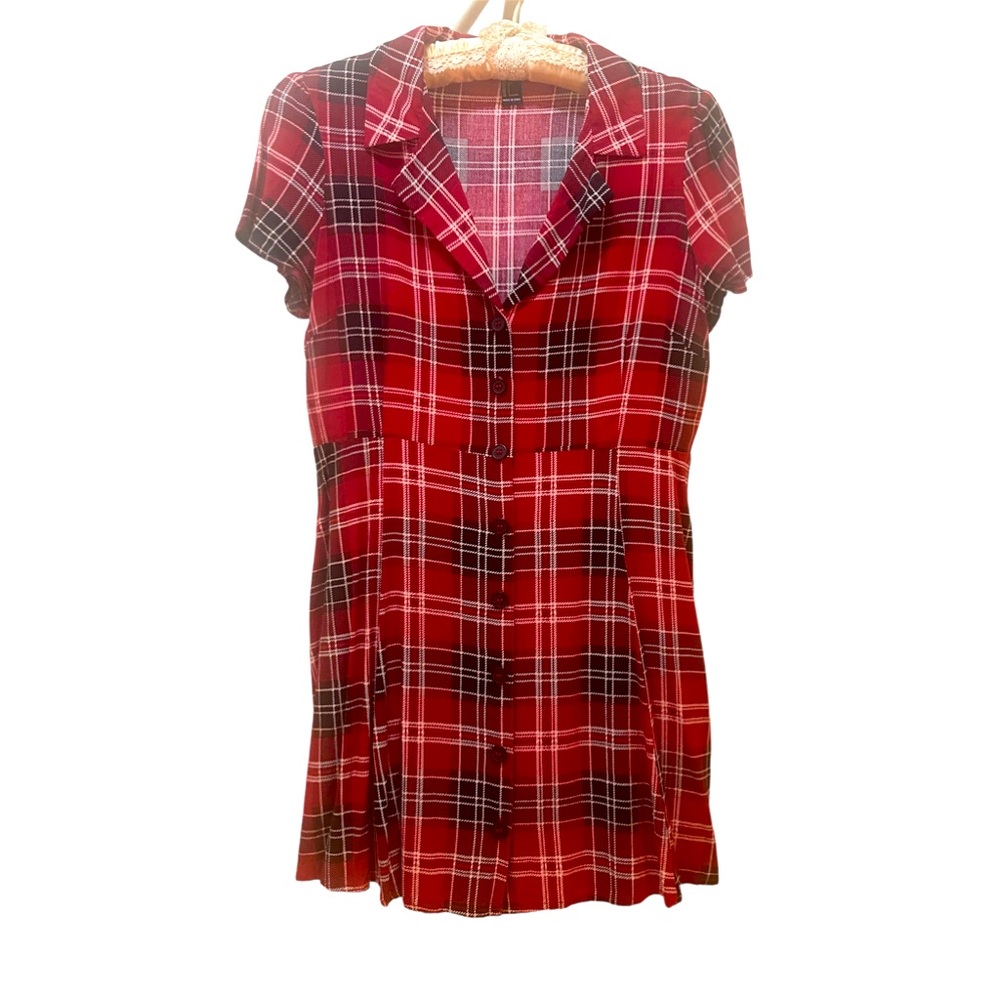 Forever 21 Plaid Mini-Dress, Size Large